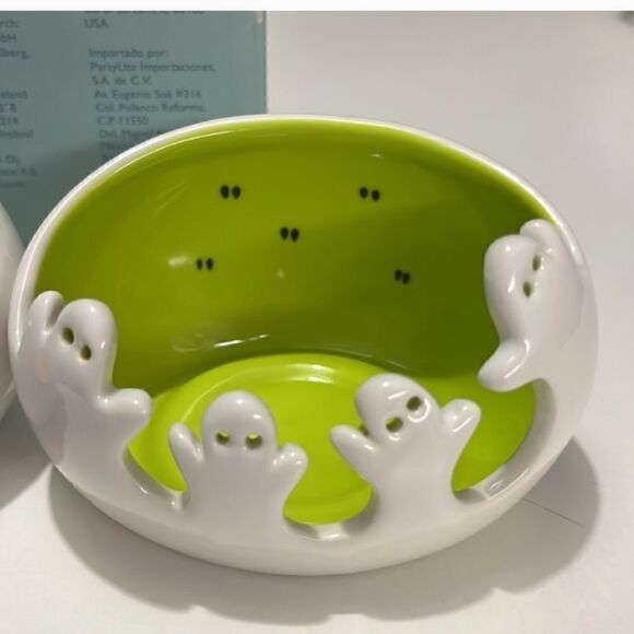 Partylite Spooky Ghost Tealight Pair NWT Halloween - Picture 4 of 12